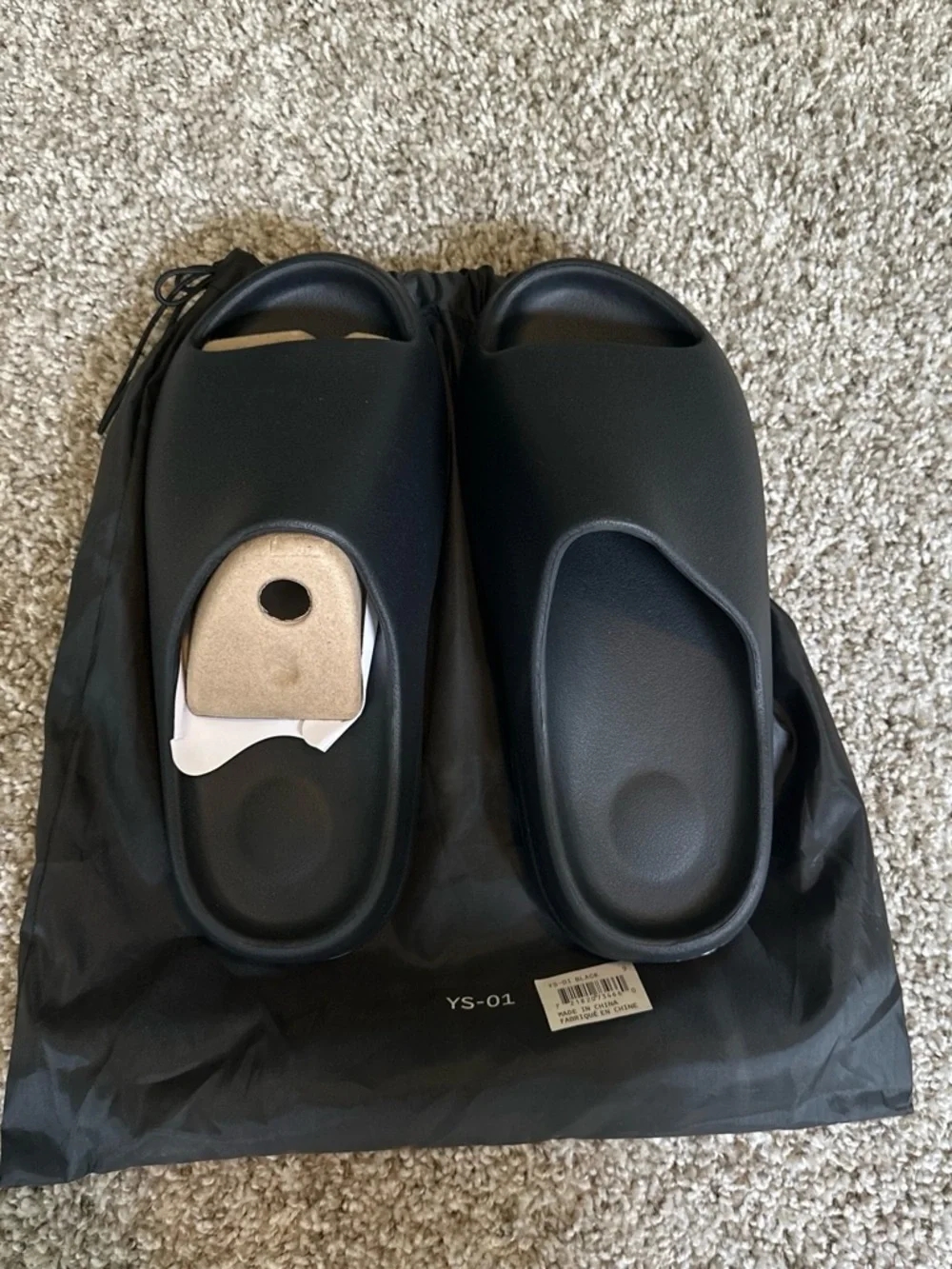 Yeezy Slide Sandals in Black